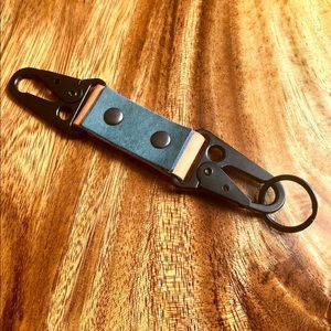 Waimanalo Leather Key Clip. Made in Hawaii!